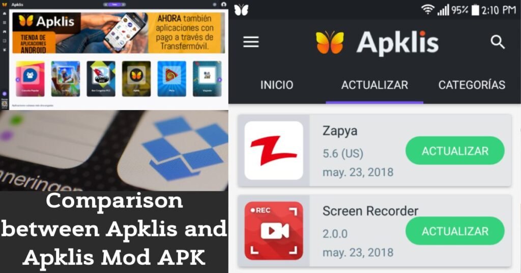 Comparison between Apklis and Apklis Mod APK