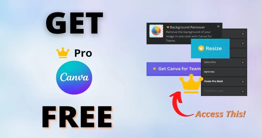 get canva pro free